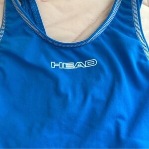 HEAD Blue Athletic One Piece Bathing Suit